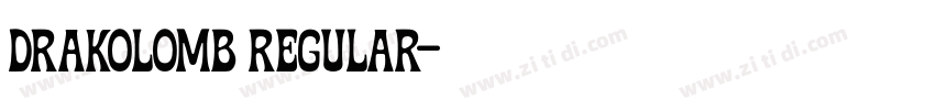 Drakolomb Regular字体转换